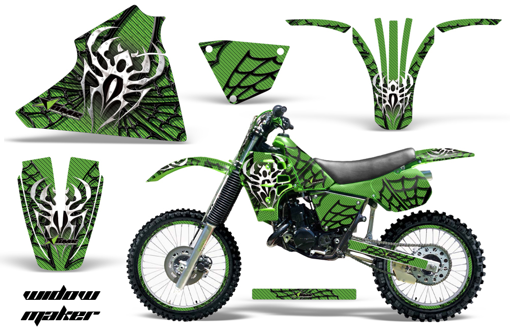 Kawasaki KX125 1983-1985 Graphics Kit Decal Widow Maker KG NPs